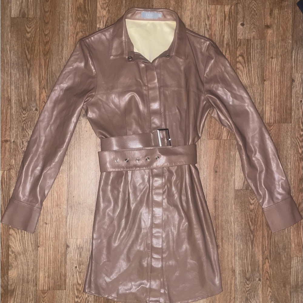 Elegant Tan Trench Coat with Belt